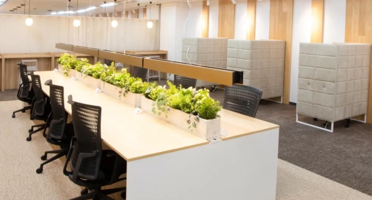 ワークスペースの内観